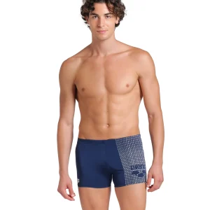 Bañador short arena Performance para hombre Foggy Dots Marino - Blanco