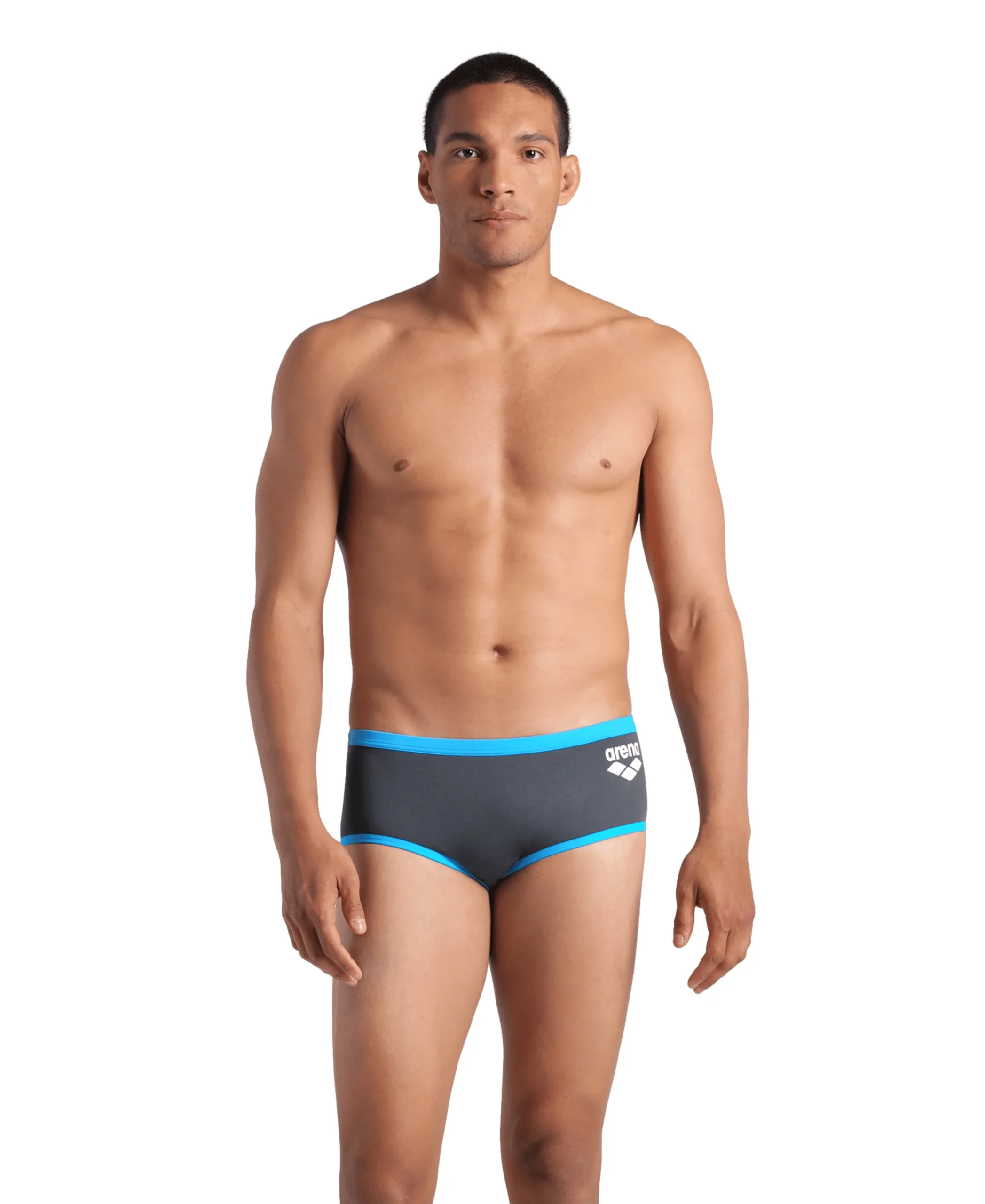 Bañador short de tiro bajo arena One para hombre Big Logo - Asfalto