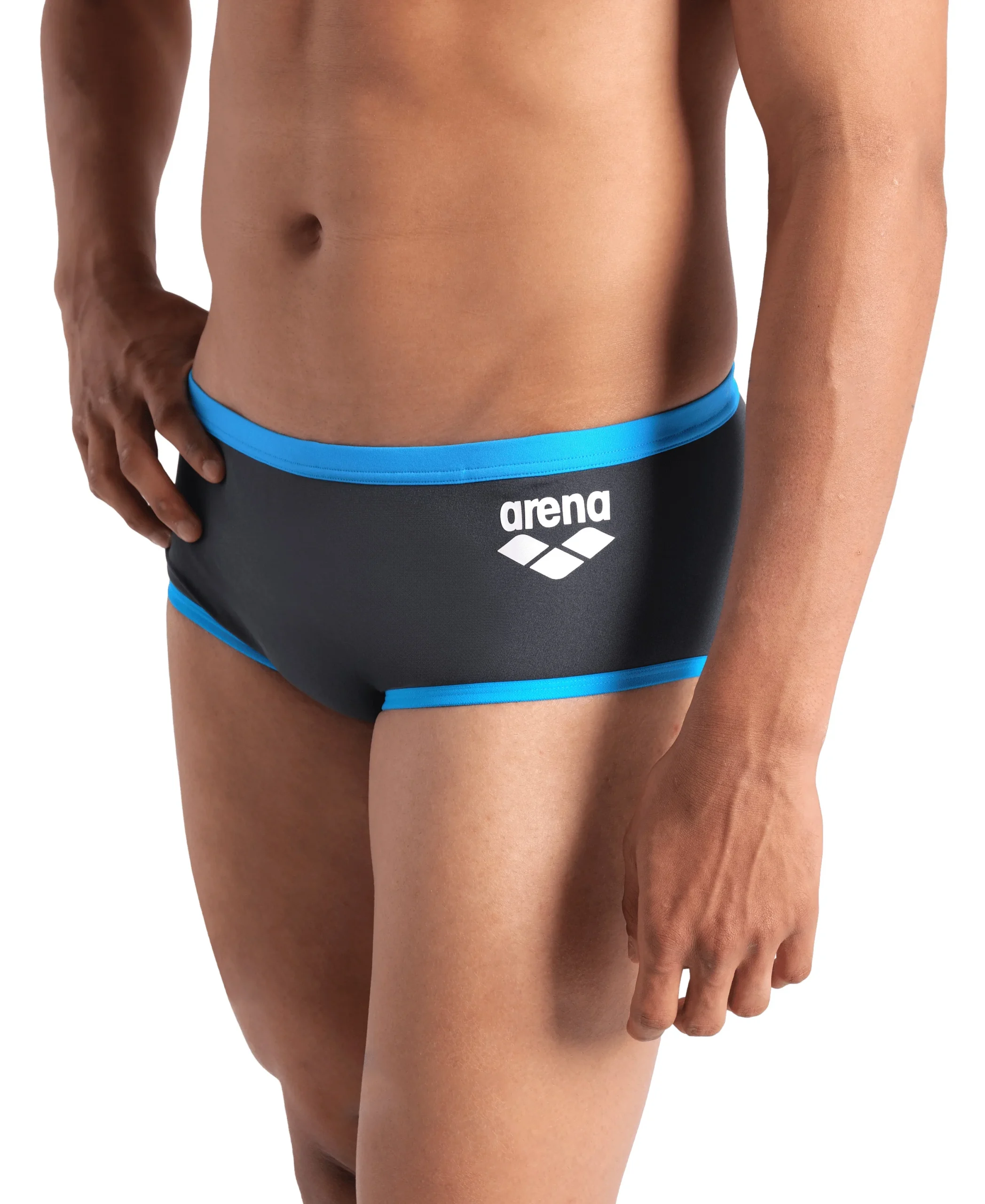 Bañador short de tiro bajo arena One para hombre Big Logo - Asfalto - Imagen 4