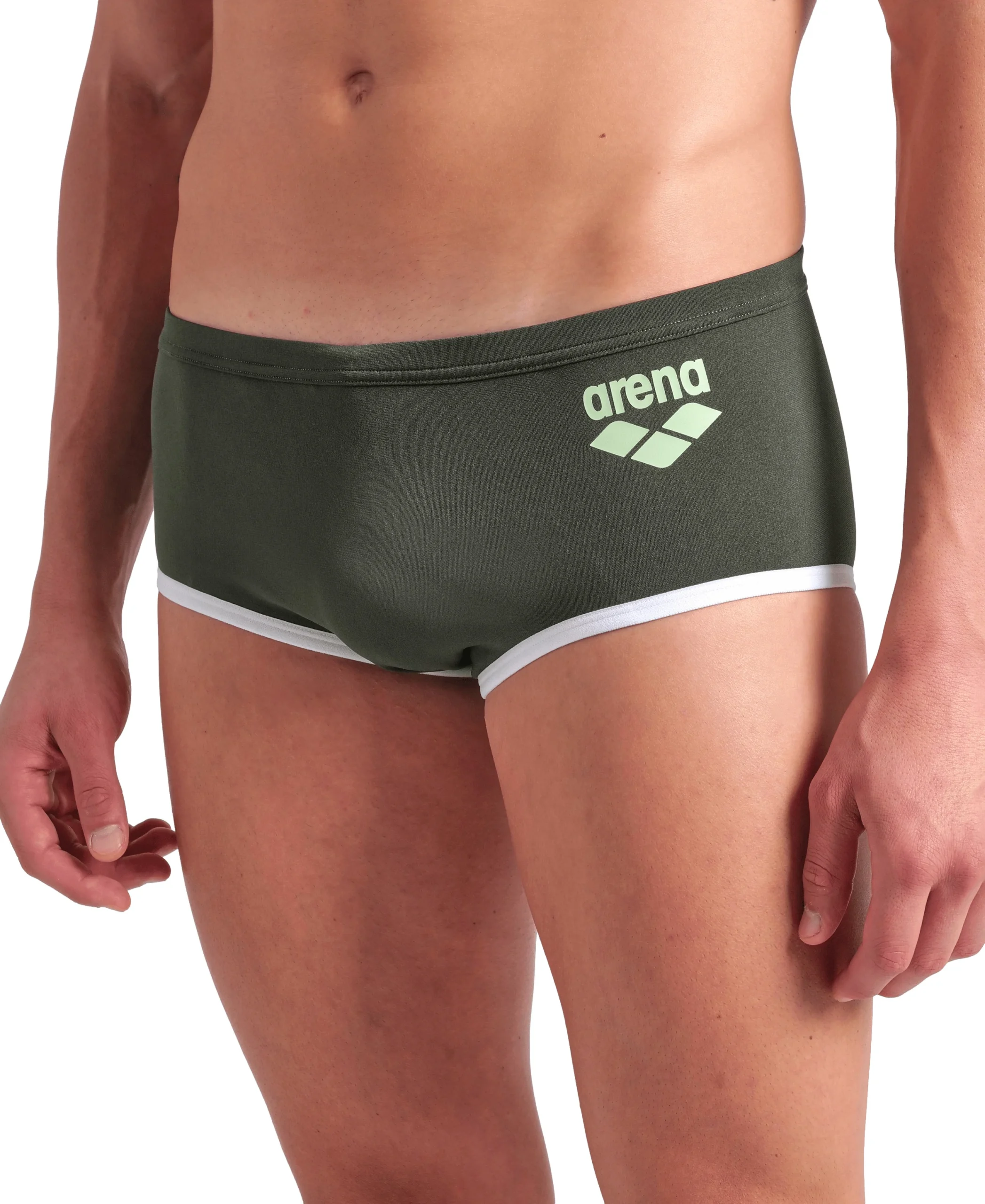 Bañador short de tiro bajo para hombre arena One Big Logo Sabio Oscuro - Imagen 4