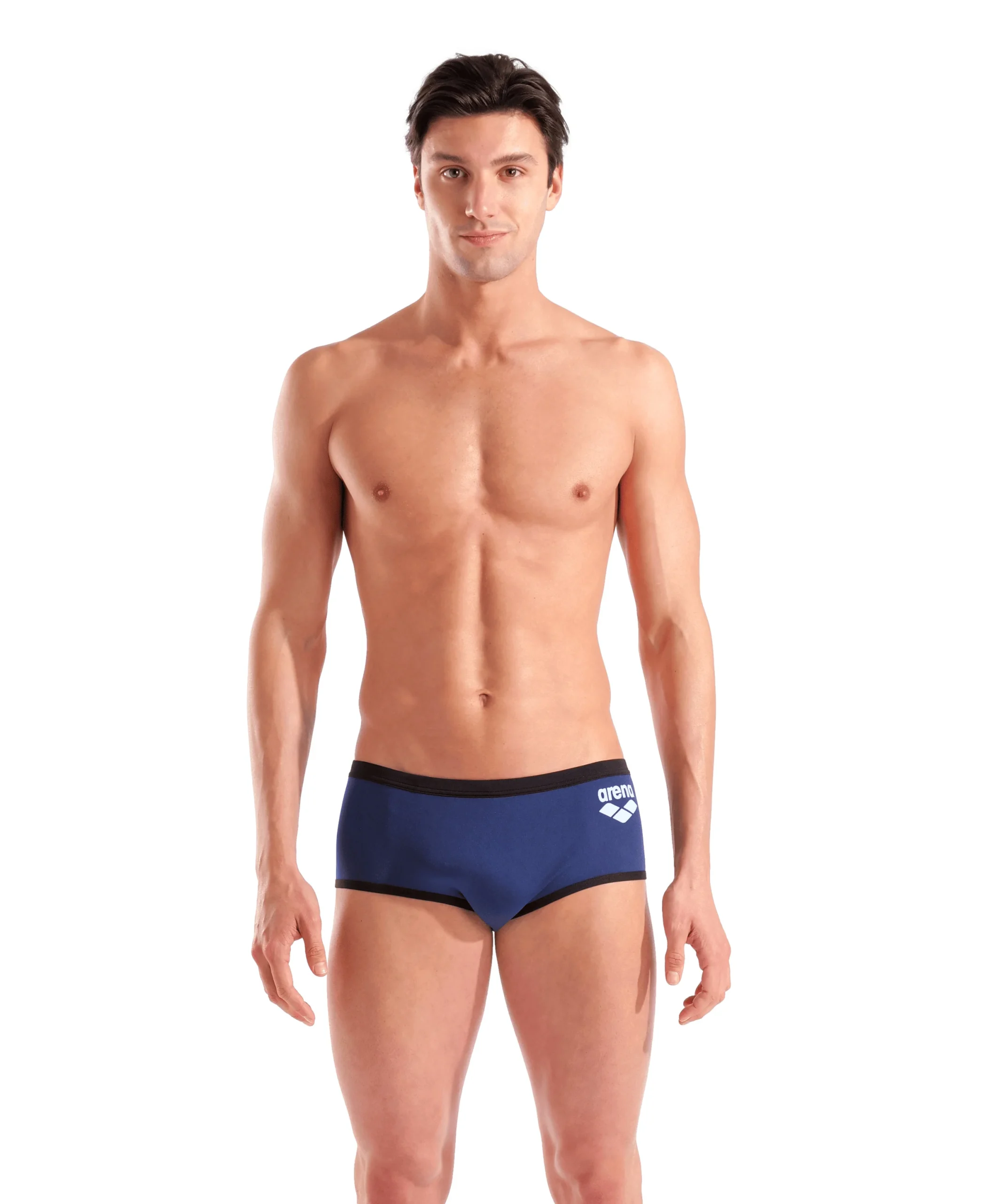 Bañador short de tiro bajo para hombre arena One Big Logo - Azul Marino/Negro
