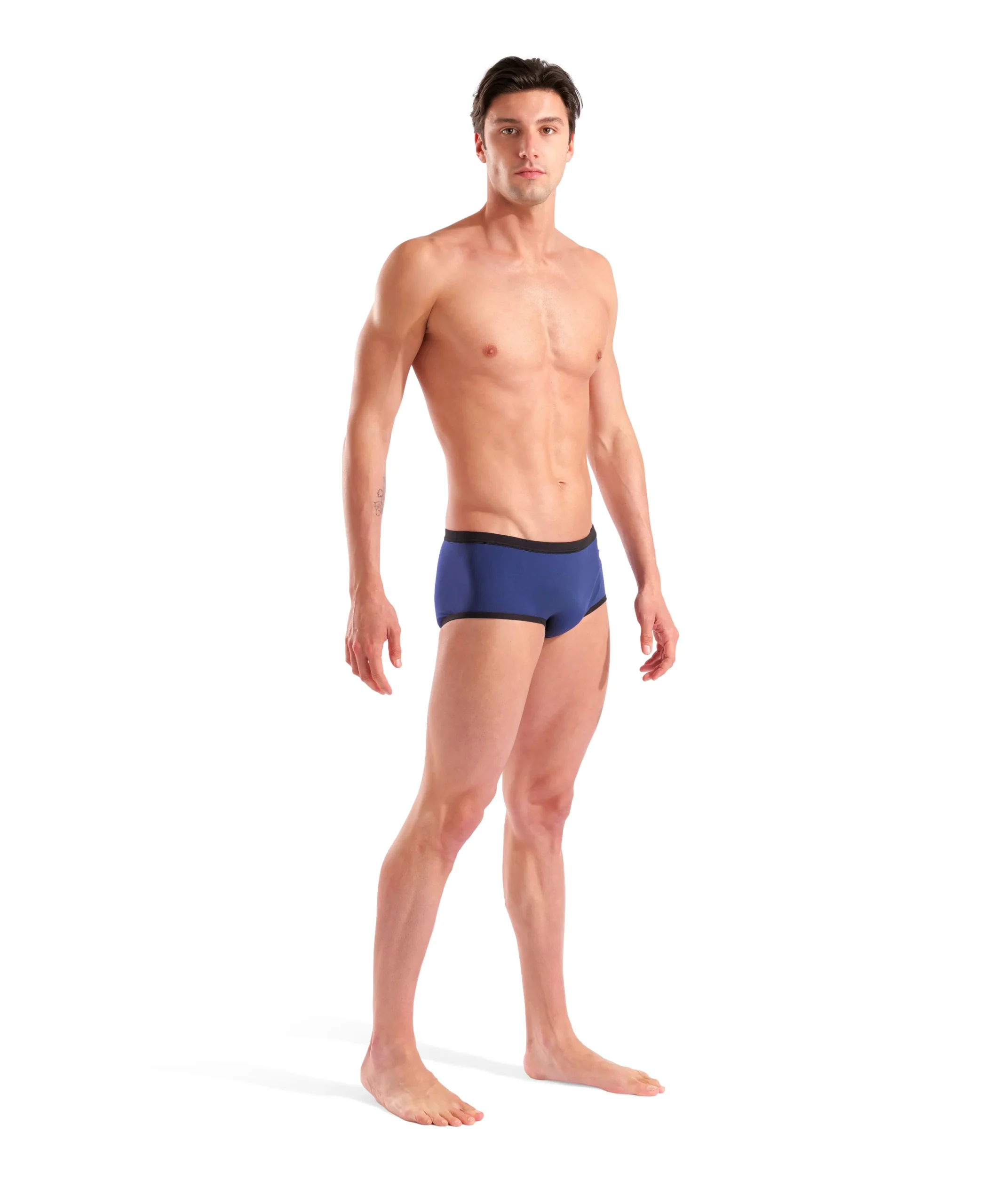 Bañador short de tiro bajo para hombre arena One Big Logo - Azul Marino/Negro - Imagen 5