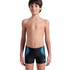 Bañador short arena Feel para niño Openings - Negro/Tuquesa