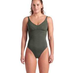 Bañador arena Performance para mujer Victoria U Back Sabio Oscuro