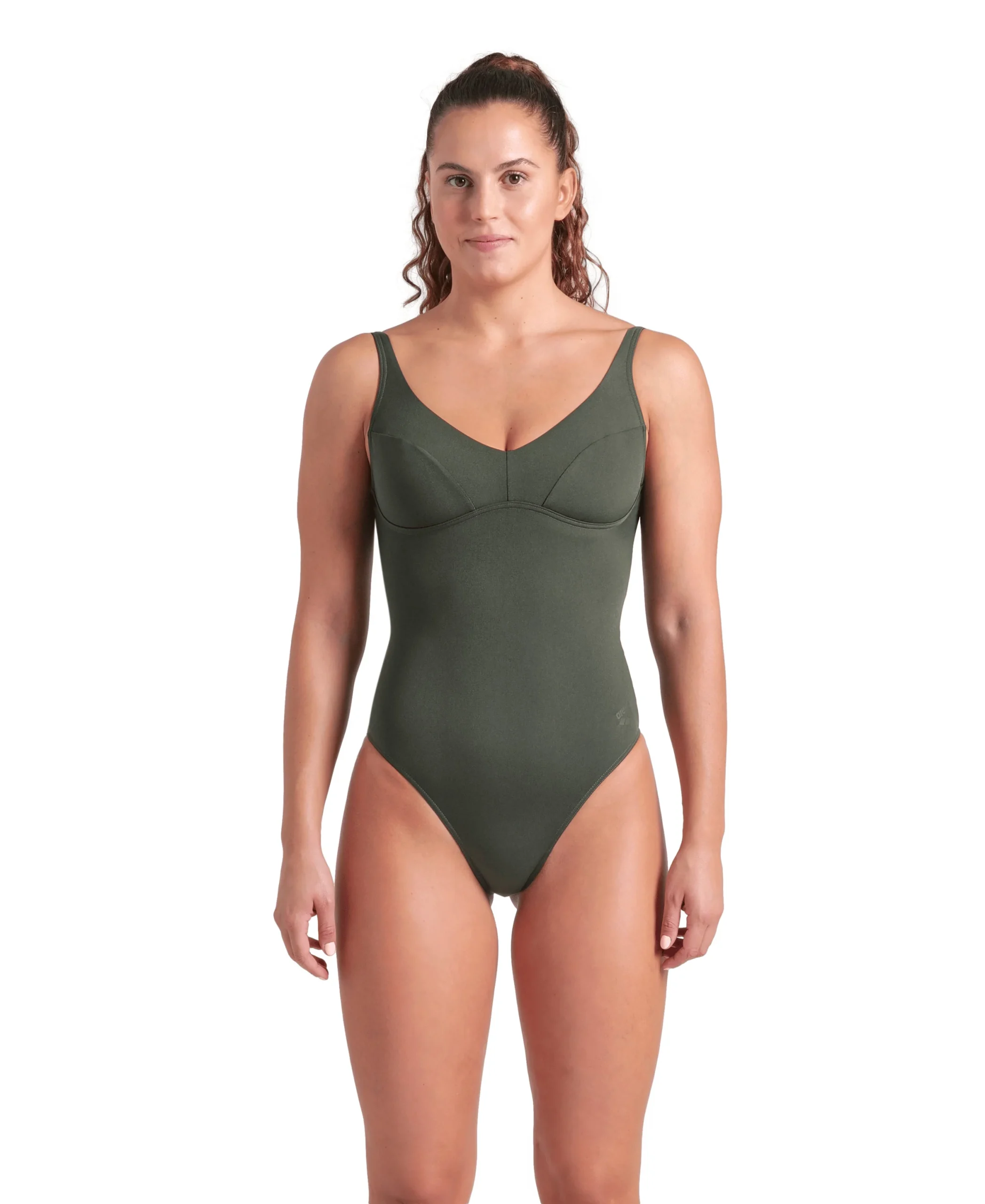 Bañador arena Performance para mujer Victoria U Back Sabio Oscuro