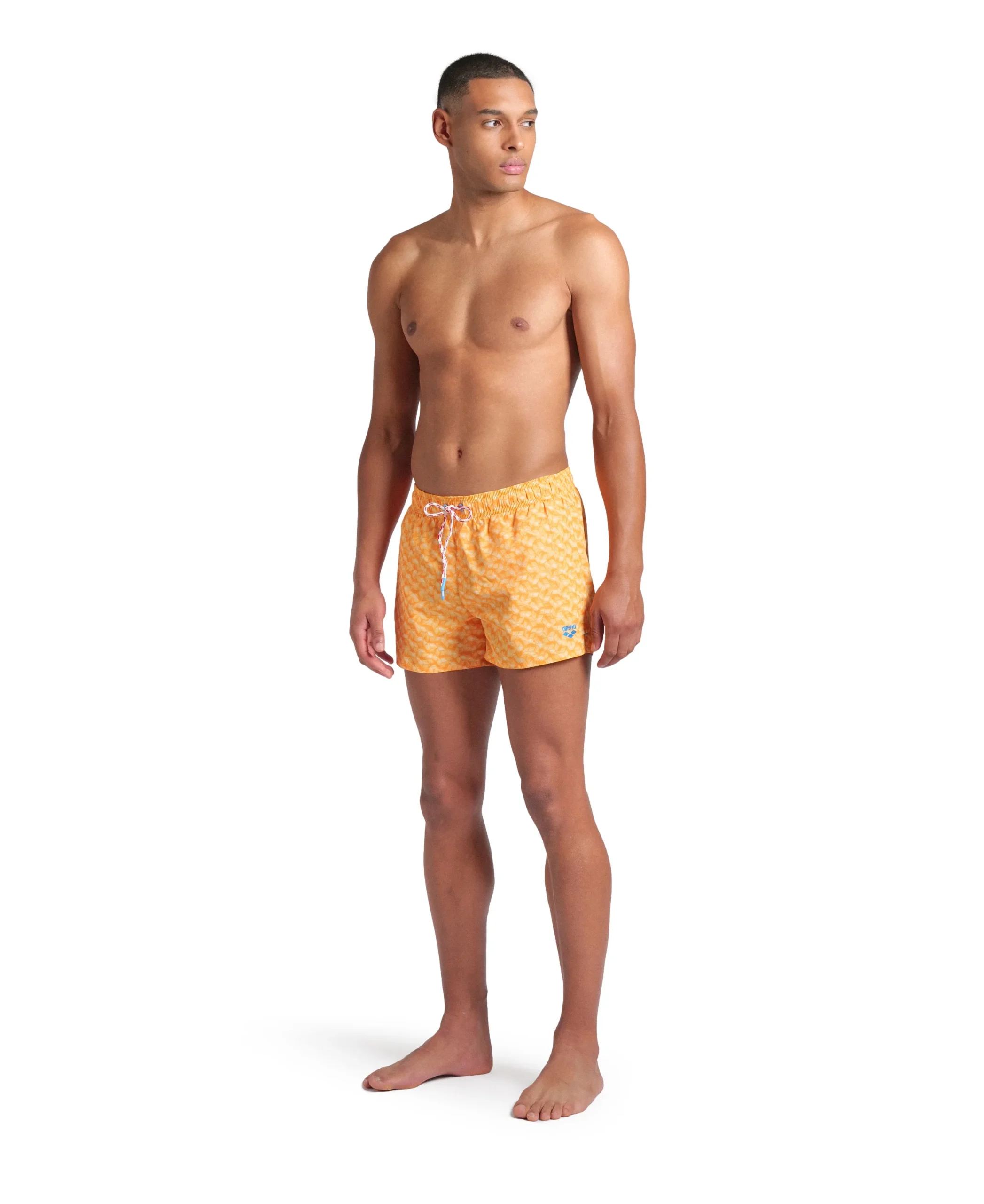 X-Shorts de playa arena para hombre Water Print Allover Loro Multi - Imagen 3