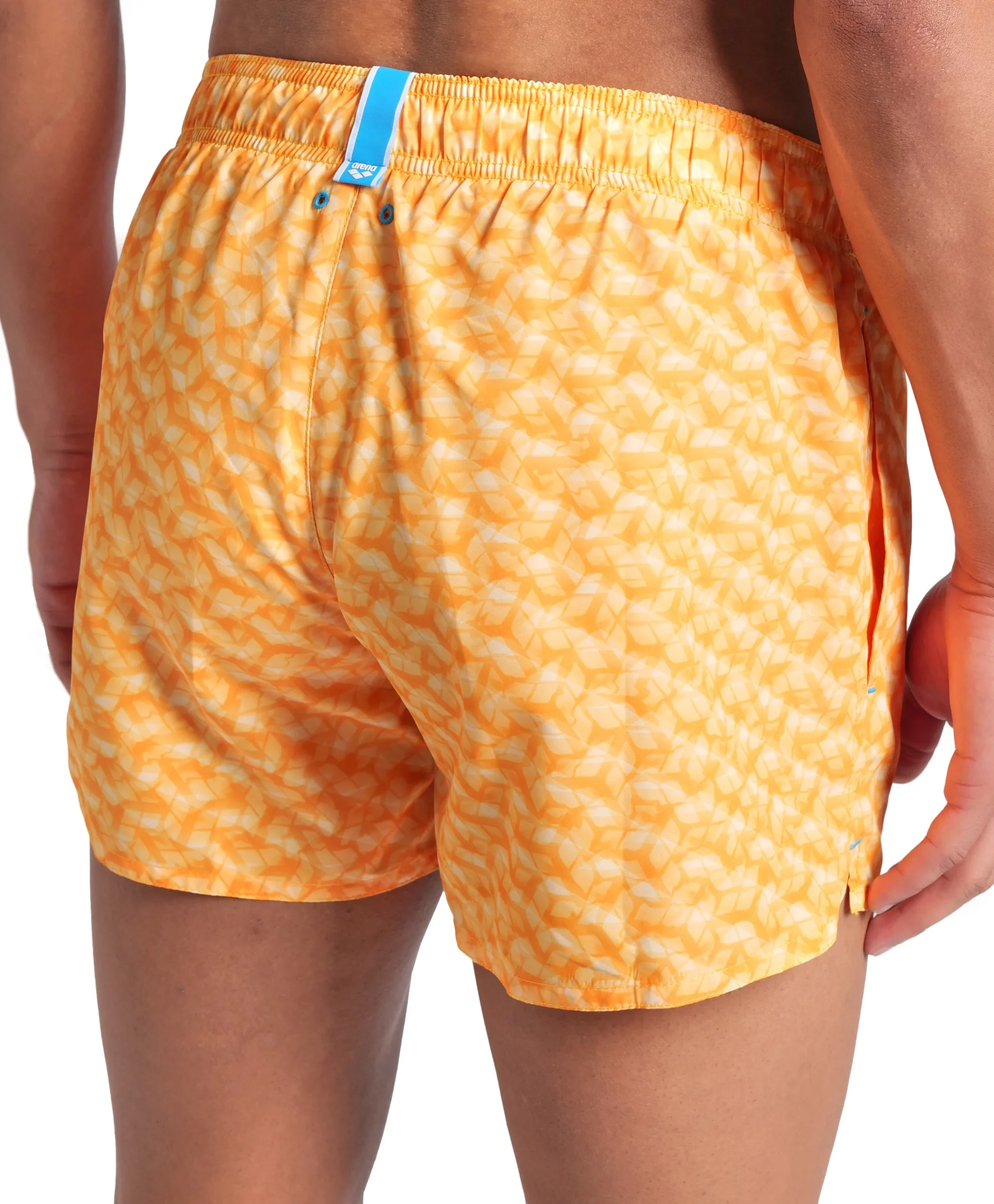 X-Shorts de playa arena para hombre Water Print Allover Loro Multi - Imagen 4