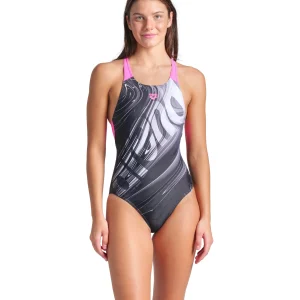 Bañador con sostén arena Feel para mujer Flow V Back  Negro Multi