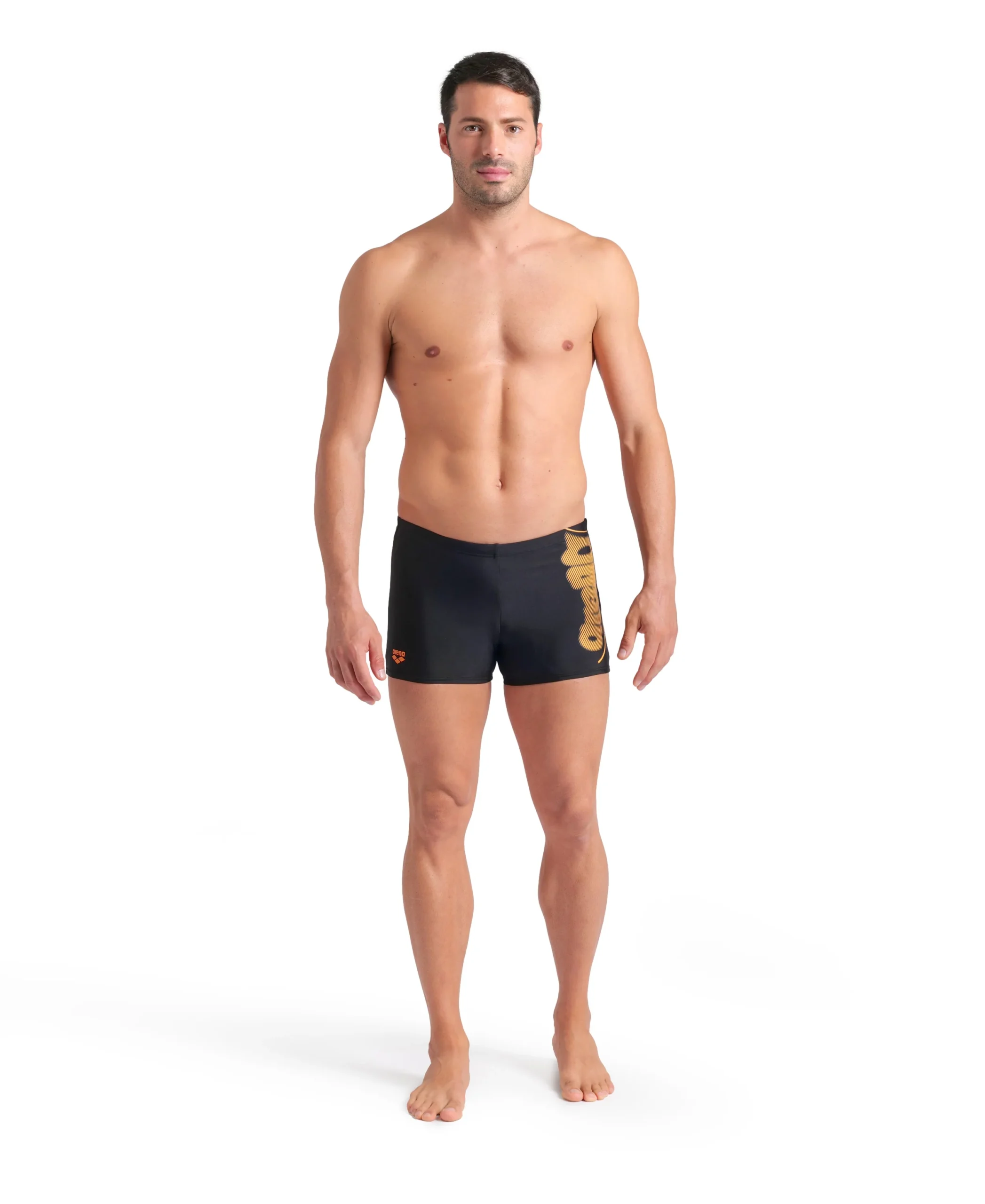Bañador short arena Feel para hombre Bright Glare Negro - Loro - Imagen 3