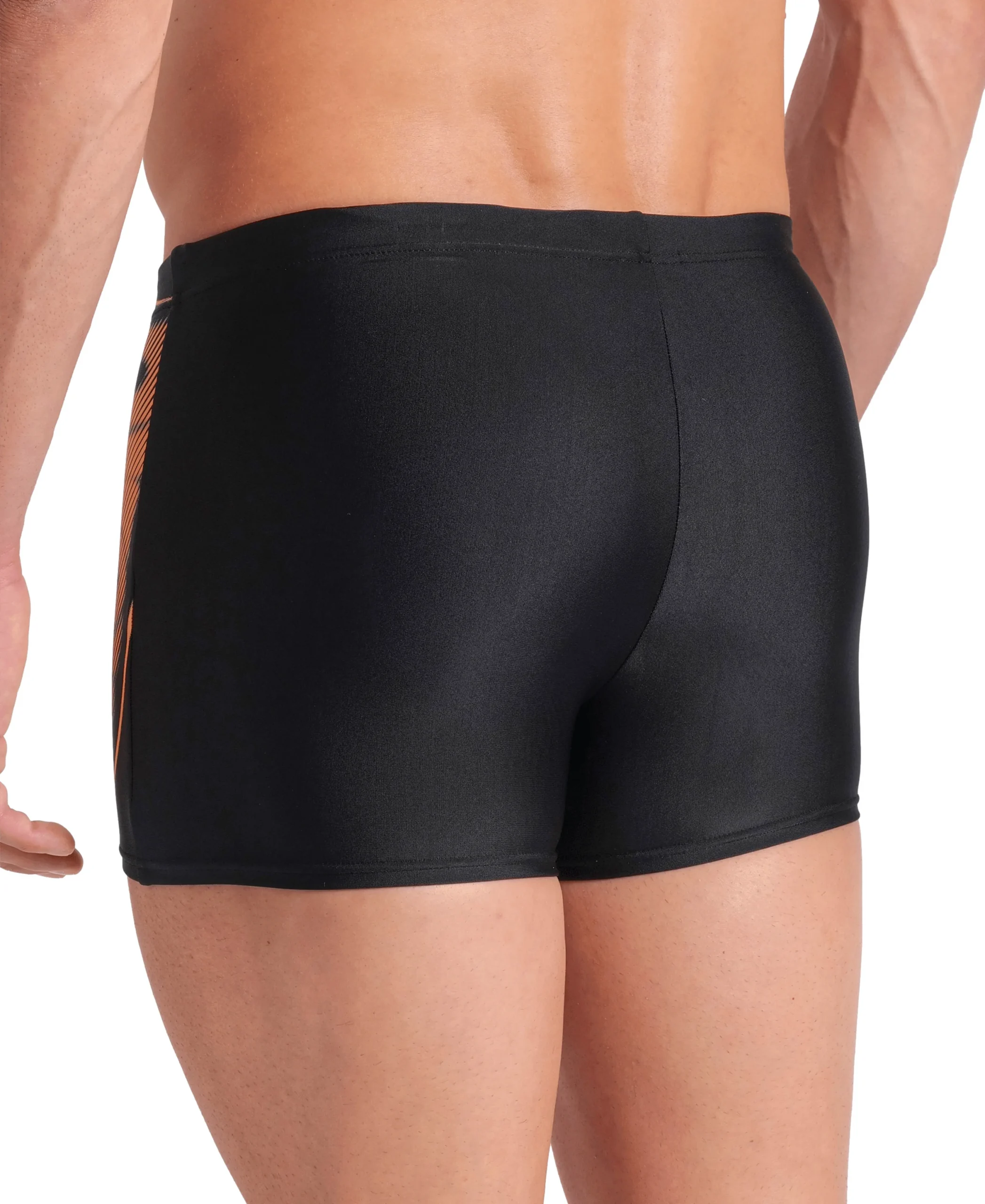 Bañador short arena Feel para hombre Bright Glare Negro - Loro - Imagen 5