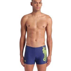 Bañador short arena Feel para hombre Bright Glare Marino - Lima Ártica
