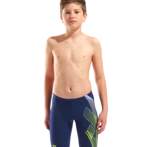 Bañador jammer arena Performance Sea Water para niño - Azul Marino/Lima Ártico