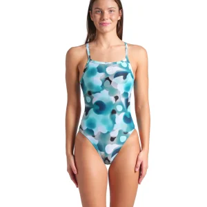 Bañador arena Performance para mujer Camouflage Challenge Back Agua Multi