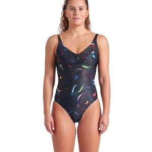 Bañador deportivo arena Performance para mujer Abyss U Back Multinegro