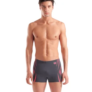 Bañador short arena Performance para hombre Poseidonia - Asfalto/Brillante