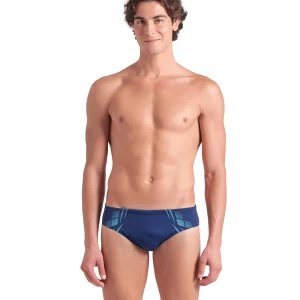 Bañador slip arena Performance para hombre Poseidonia Azul Marino - Agua