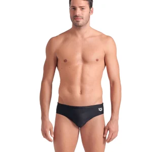 Bañador slip arena Feel para hombre Graphic Negro - Blanco
