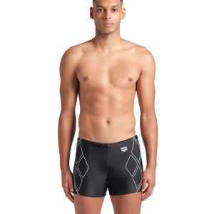 Bañador corto arena Feel para hombre Graphic Negro - Blanco