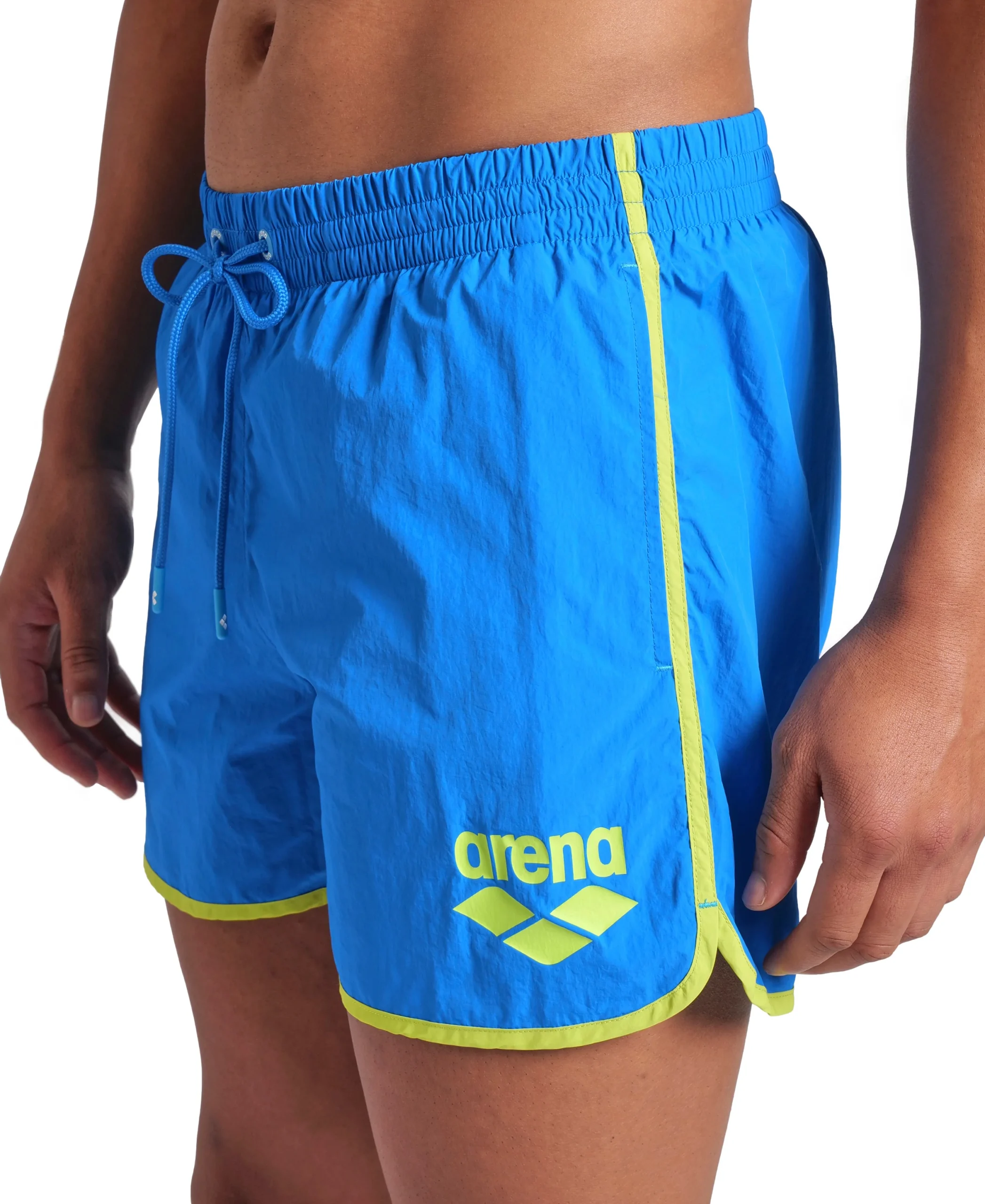Short de playa arena para hombre Logo Borders China Azul - Imagen 4