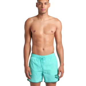 Short de playa arena para hombre Logo Borders Agua - Manglar