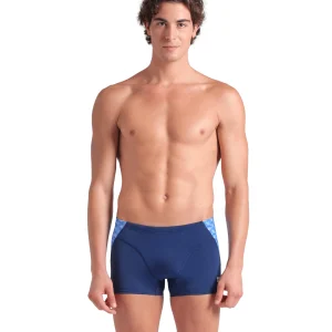 Bañador short arena Performance para hombre Monogram Marino - Azul Multi