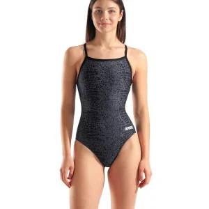 Bañador arena Performance Snakeskin Lightdrop Back para mujer - Negro/Team
