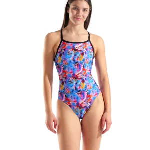 Bañador arena Performance Memories Lightdrop Back para mujer - Multi Violeta
