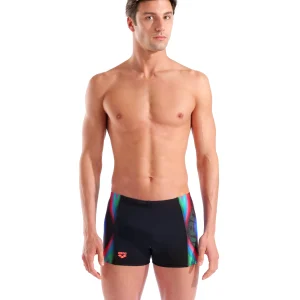 Bañador short arena Performance Two Sides Swim para hombre - Negro