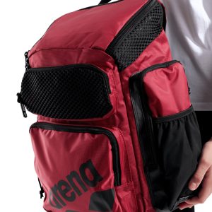 Mochila para viajes, deporte y natación arena One Go 45L - Carmesí