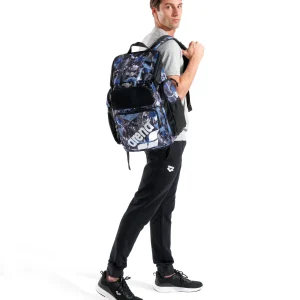 Mochila para viajes, deporte y natación arena One Go Allover 45L - Rasgado