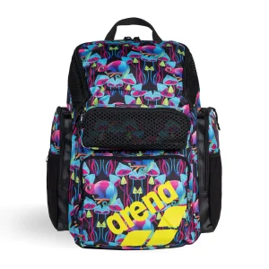 Mochila para viajes deporte y natación arena One Go Allover 45L Camaleón
