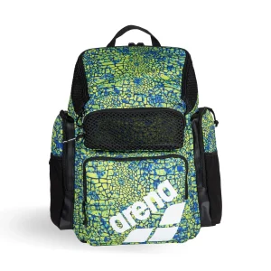 Mochila para viajes deporte y natación arena One Go Allover 45L Snake Green