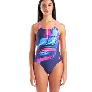 Bañador con sostén arena Feel Bloom Swim Pro Back para mujer - Multi Azul Marino/Azul Marino