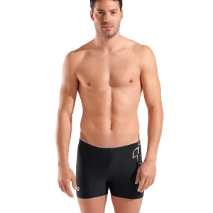 Bañador short arena Feel Scratchy para hombre - Negro