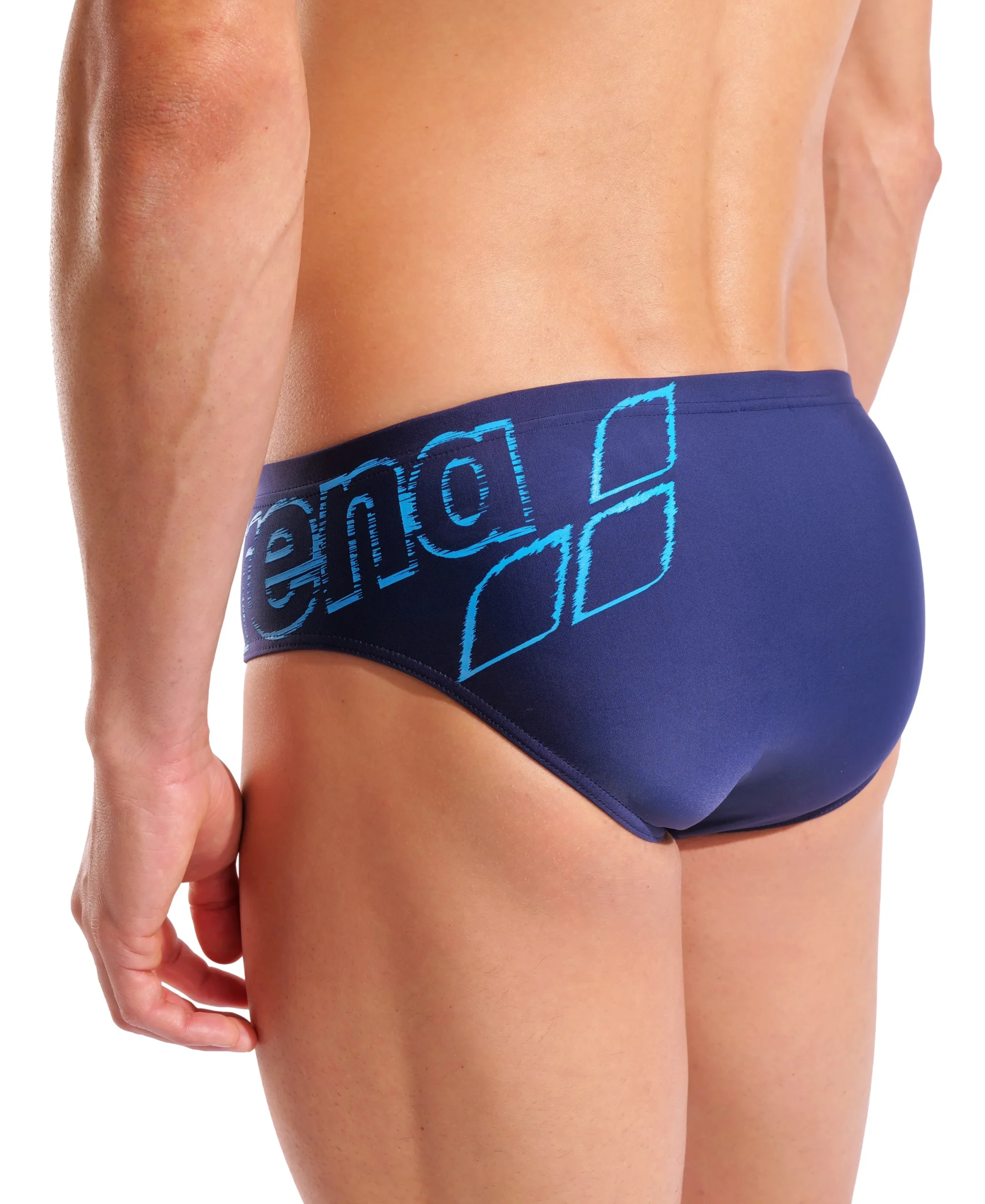 Bañador slip arena Feel Scratchy para hombre - Azul Marino - Imagen 4