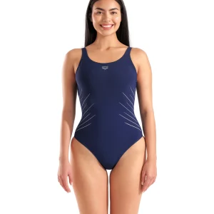 Bañador arena Shapewear Isa para mujer - Marino/Hielo