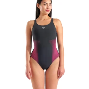 Bañador arena Shapewear Carla para mujer - Gris Noche