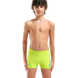 Bañador short arena Feel Graphic para niño - Limón Ártico