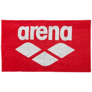 Toalla Piscina Algodón Suave arena - Rojo Blanco