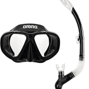 Set de esnórquel arena para niños Premium - Negro/Transparente