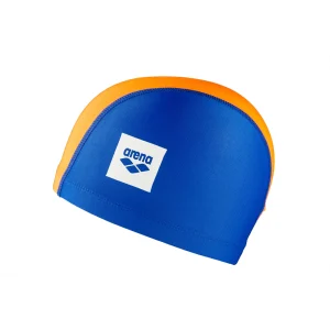 Gorro de natación arena para niños Junior Unix II - Azul/Naranja
