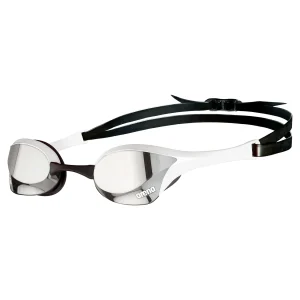 Gafas de natación para competición arena unisex Cobra Ultra Swipe Mirror  - Blanco Plateado