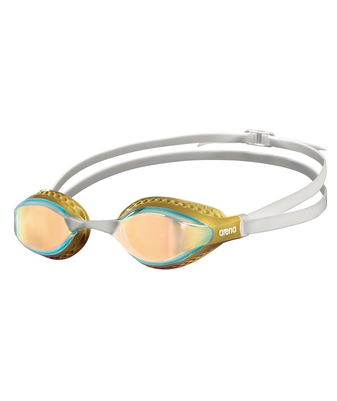 Gafas de nataci贸n para competici贸n arena unisex Airspeed Mirror - Cobre Amarillo