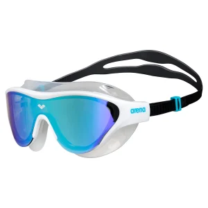 Gafas de natación arena unisex The One Mask Mirror - Azul Blanco