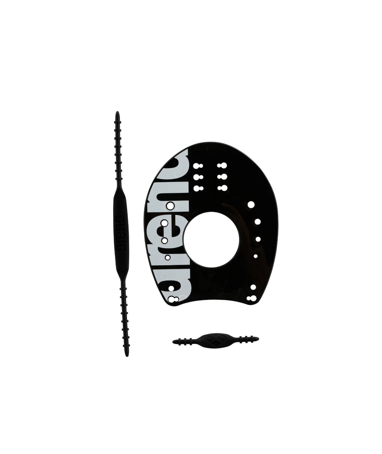 Herramienta de entrenamiento arena Elite Hand Paddle 2 - Blanco Negro - Imagen 3