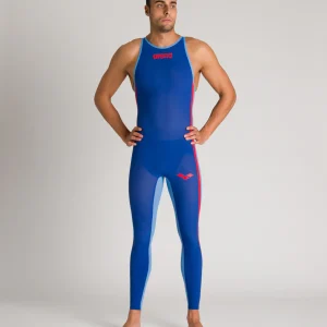 Bañador Powerskin R-EVO+   Aguas Abiertas Hombre Cuerpo Completo Espalda Cerrada  - Océano Azul