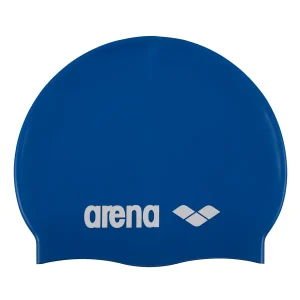 Gorro de natación arena para niños Classic Silicone Junior  - Azul Cielo/Blanco
