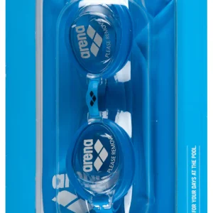 Set de gafas y gorro de natación arena para la piscina para niños - Azul Claro/Azul