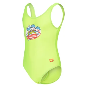 Bañador arena para niña Friends Suave Verde