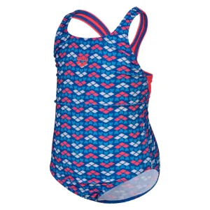 Bañador arena para niña Friends Allover Flúor Rojo/Multi